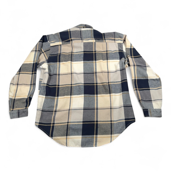 Vintage Levis Shirt Adult EXTRA LARGE Brown Plaid Flannel Workwear Grunge 90s - Picture 3 of 10